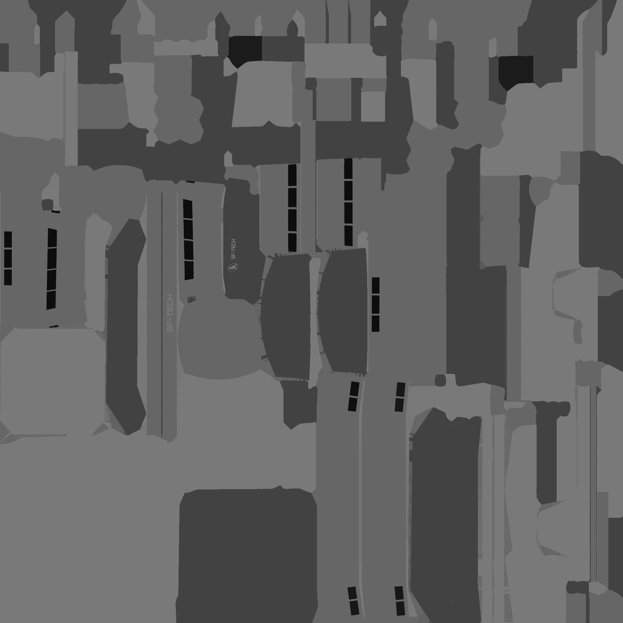 SciFi Facility B02 White Gray - Sci Fi Exterior Design Low-poly 3D model_28