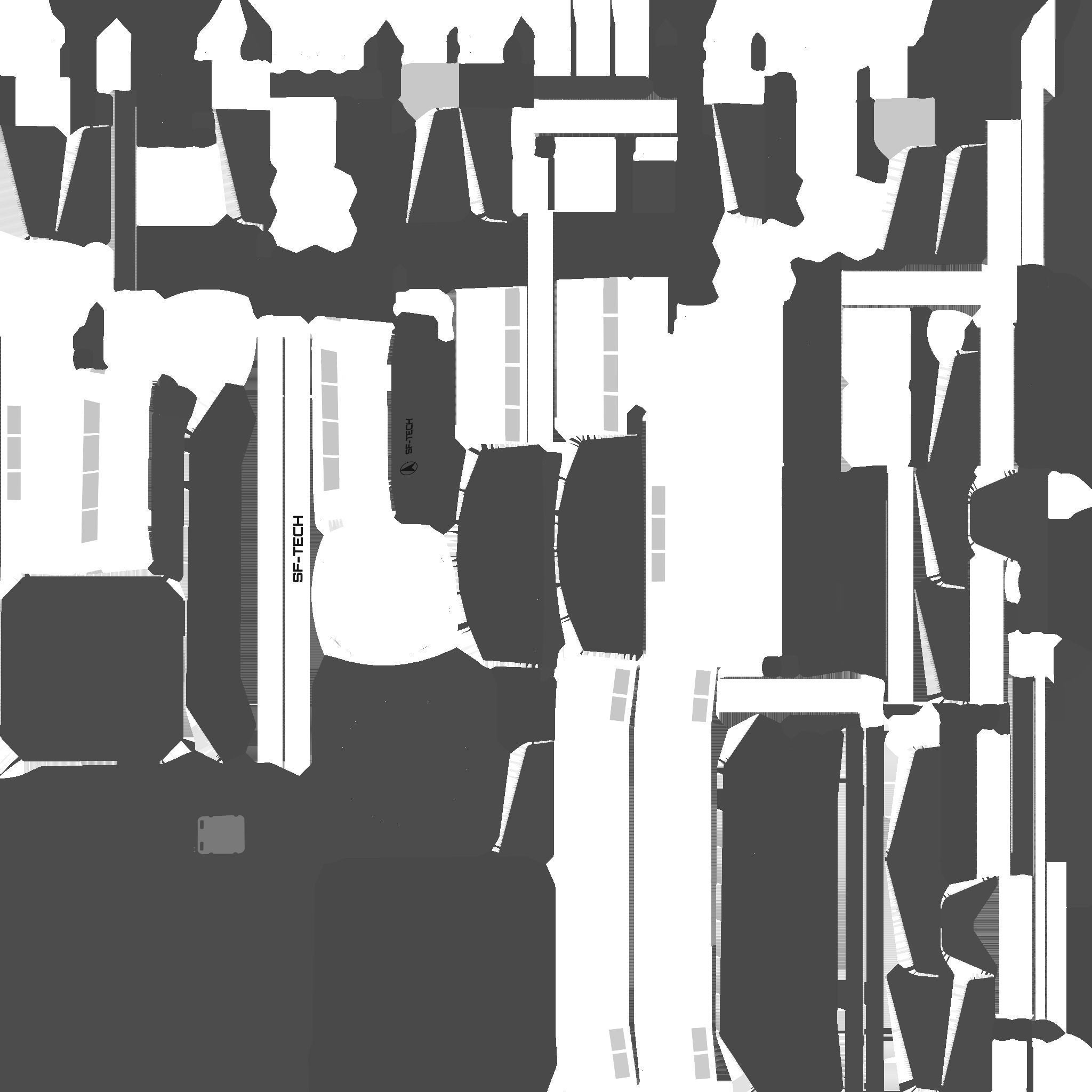 SciFi Facility B08 Metallic - Sci Fi Exterior Design Low-poly 3D model_26