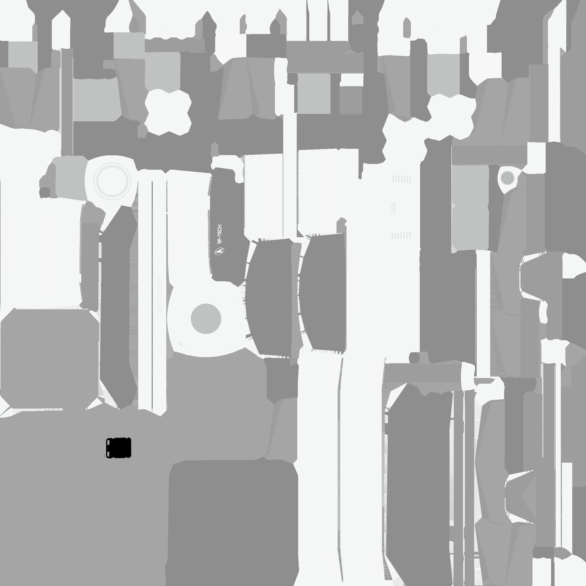 SciFi Facility B08 Metallic - Sci Fi Exterior Design Low-poly 3D model_23