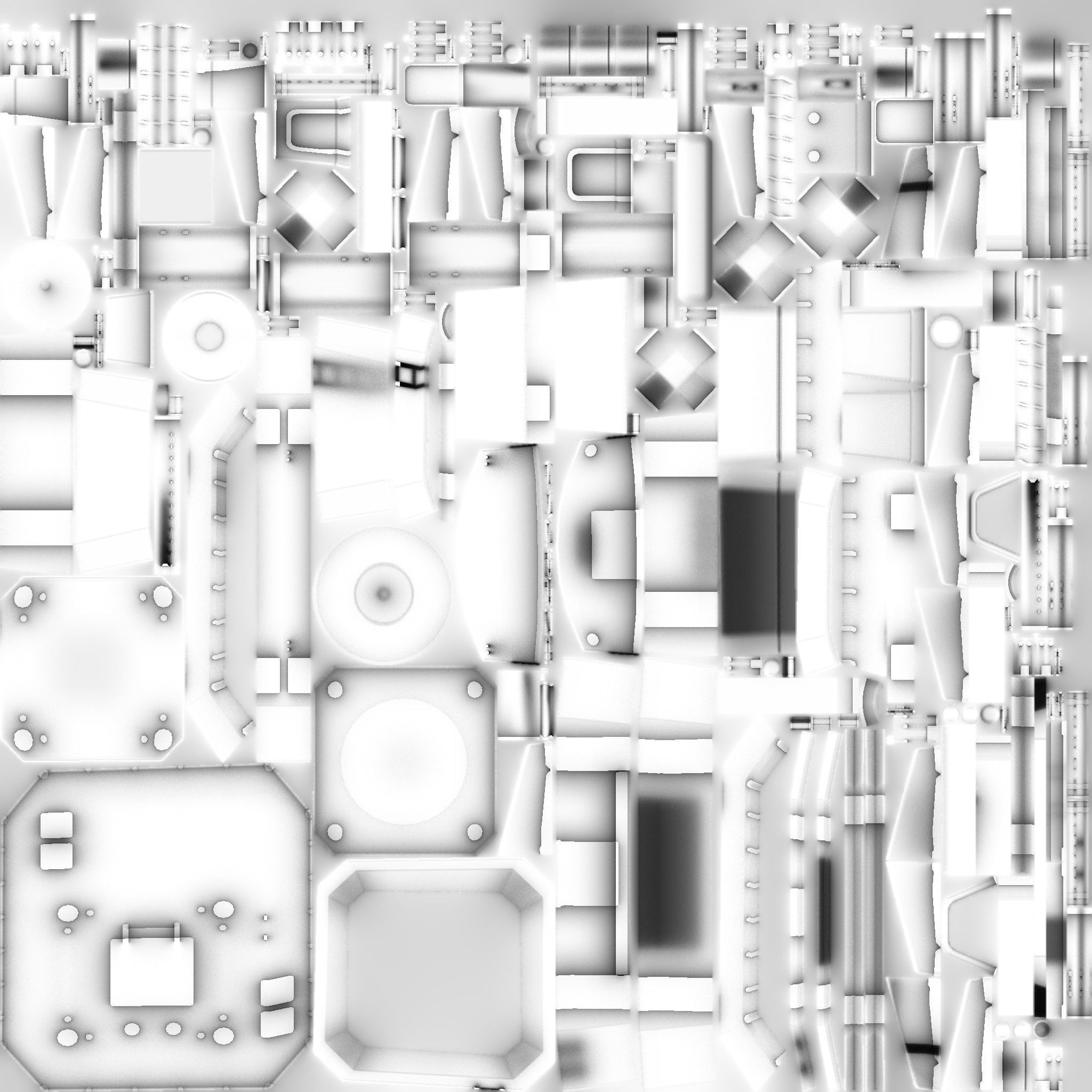 SciFi Facility B08 Metallic - Sci Fi Exterior Design Low-poly 3D model_22