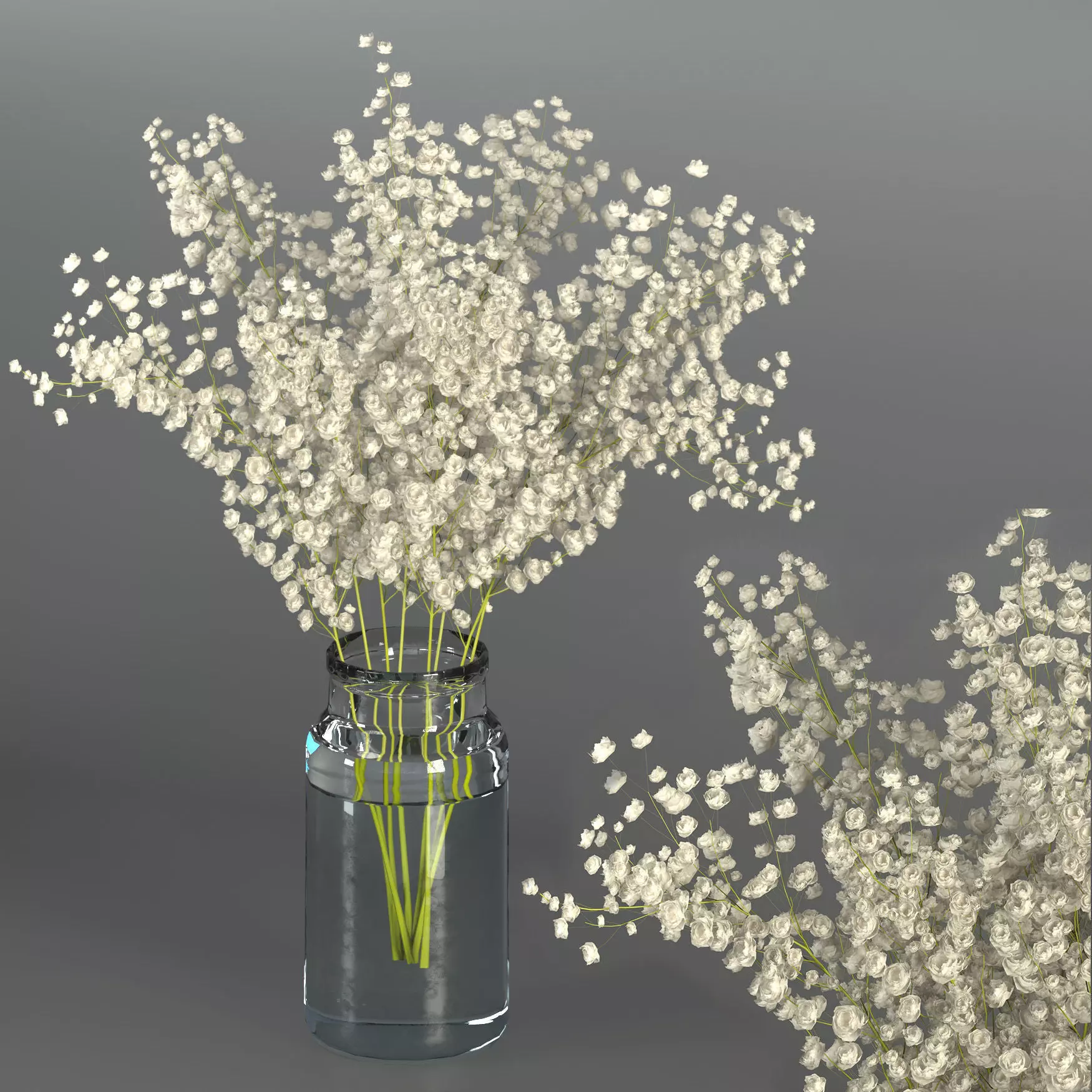 Flower 01 3D model_0