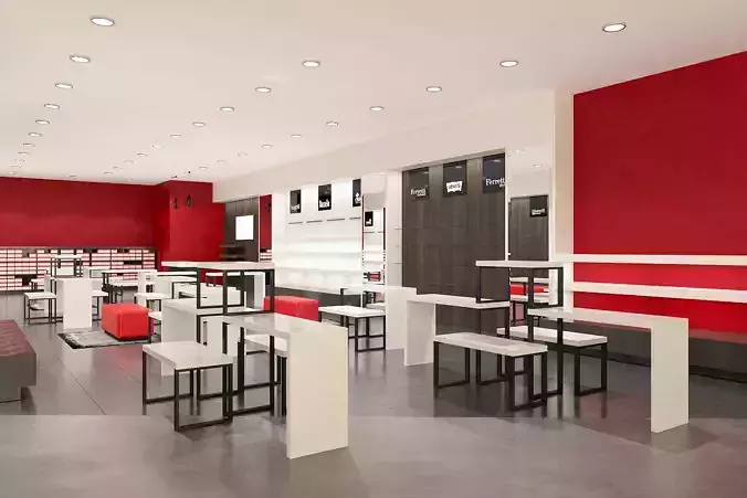 Shoe store interior