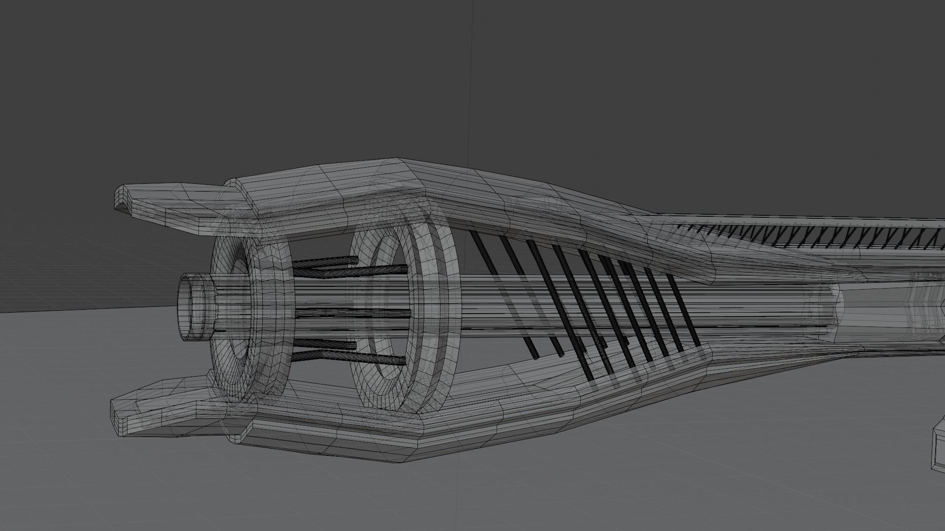 Sci-fi plasma rifle Free low-poly 3D model_12