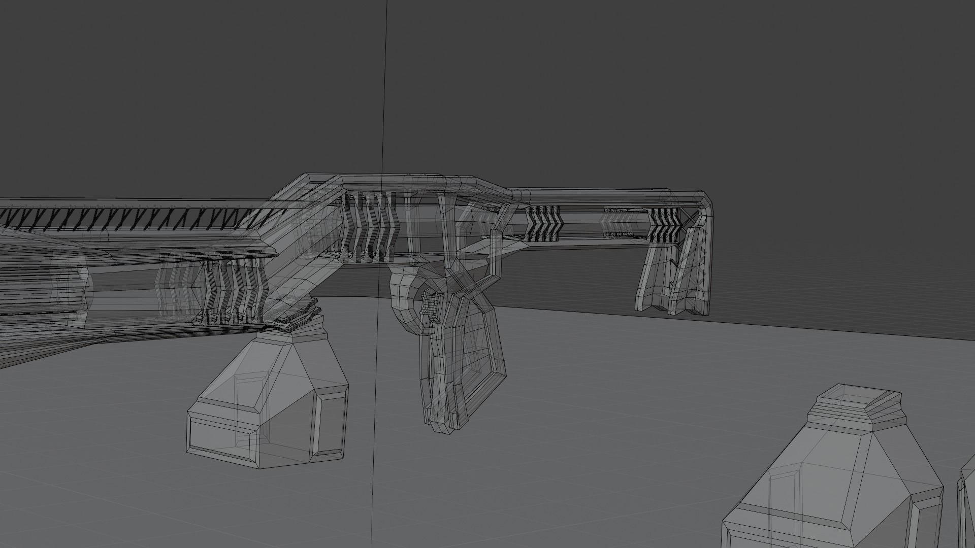 Sci-fi plasma rifle Free low-poly 3D model_13