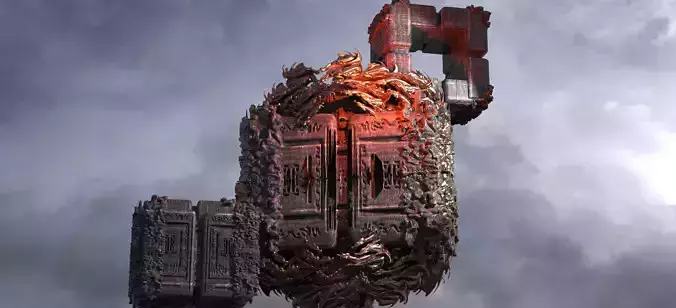 Dantes Inferno Hell Structures  3D model