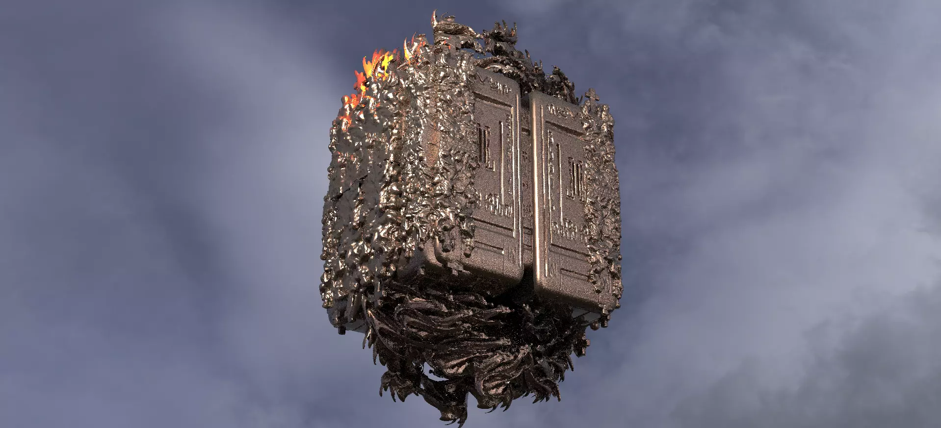 Dantes Inferno Hell Cube Dimension shift 3D model