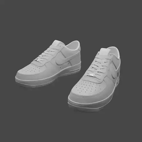 3D Nike Air Force 1 for Blender 3D model
