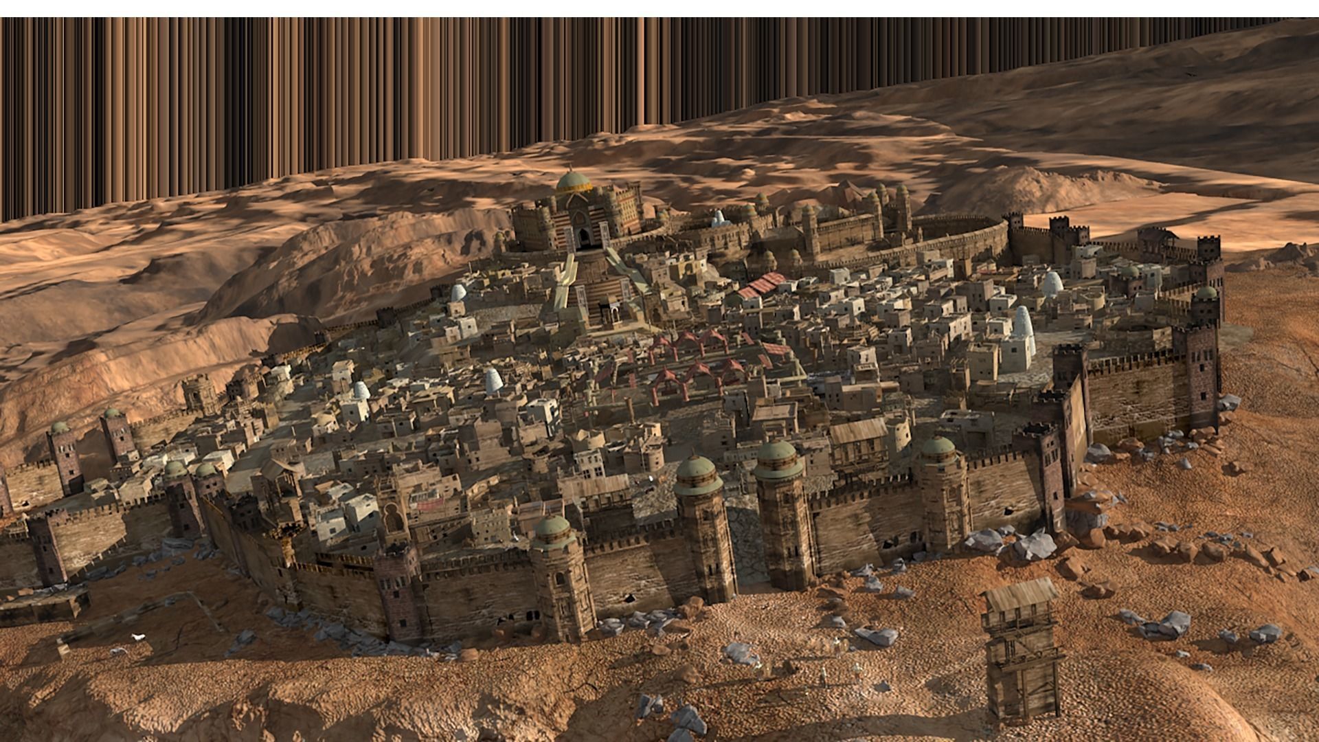 MiddleEast City Fantasy Desert Arab City 3D model_2