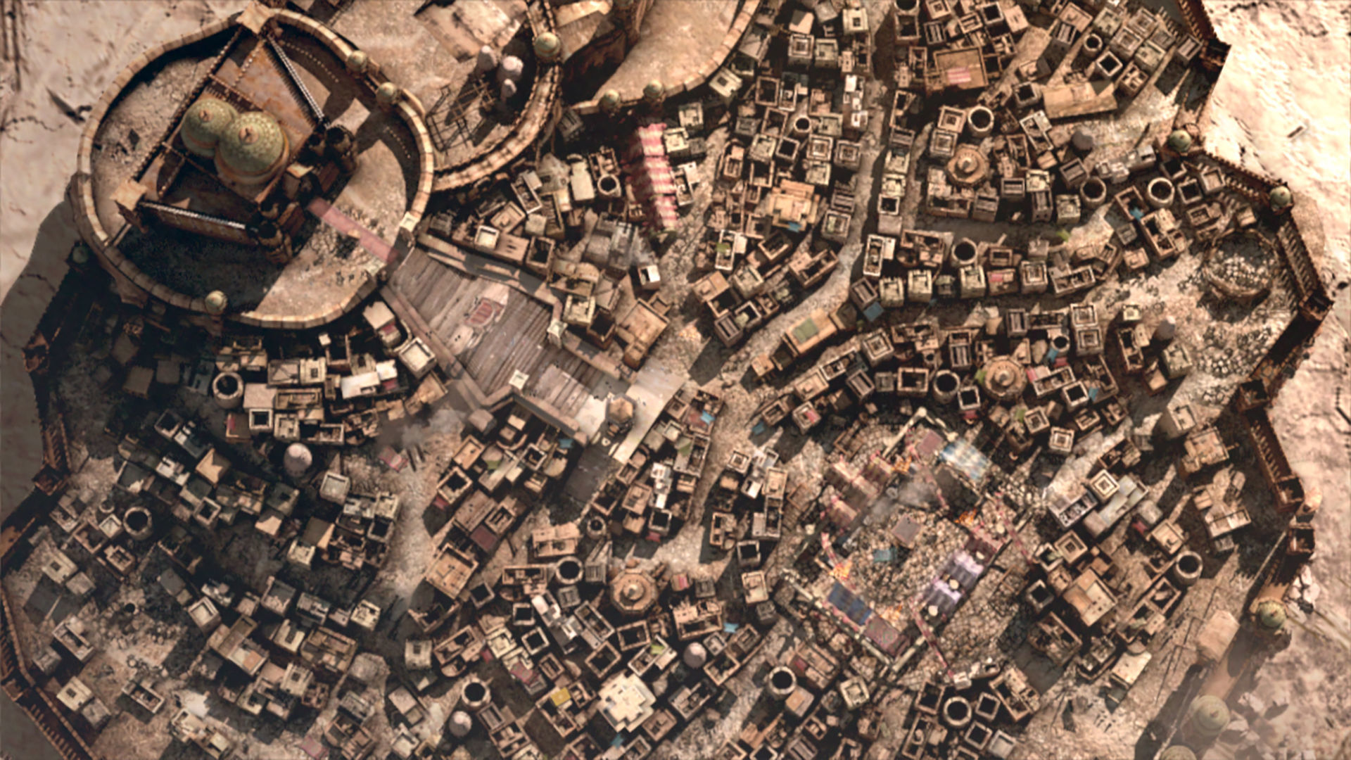 MiddleEast City Fantasy Desert Arab City 3D model_13