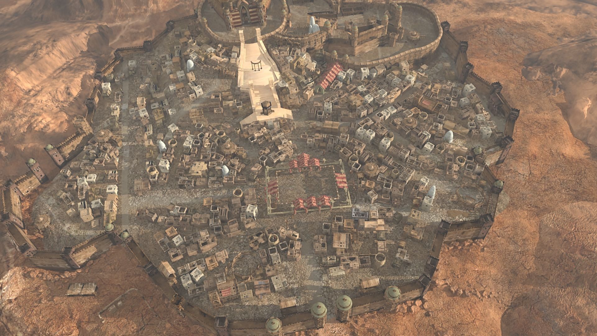 MiddleEast City Fantasy Desert Arab City 3D model_20