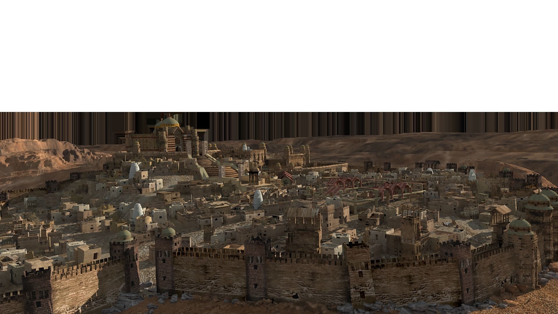 MiddleEast City Fantasy Desert Arab City 3D model_7