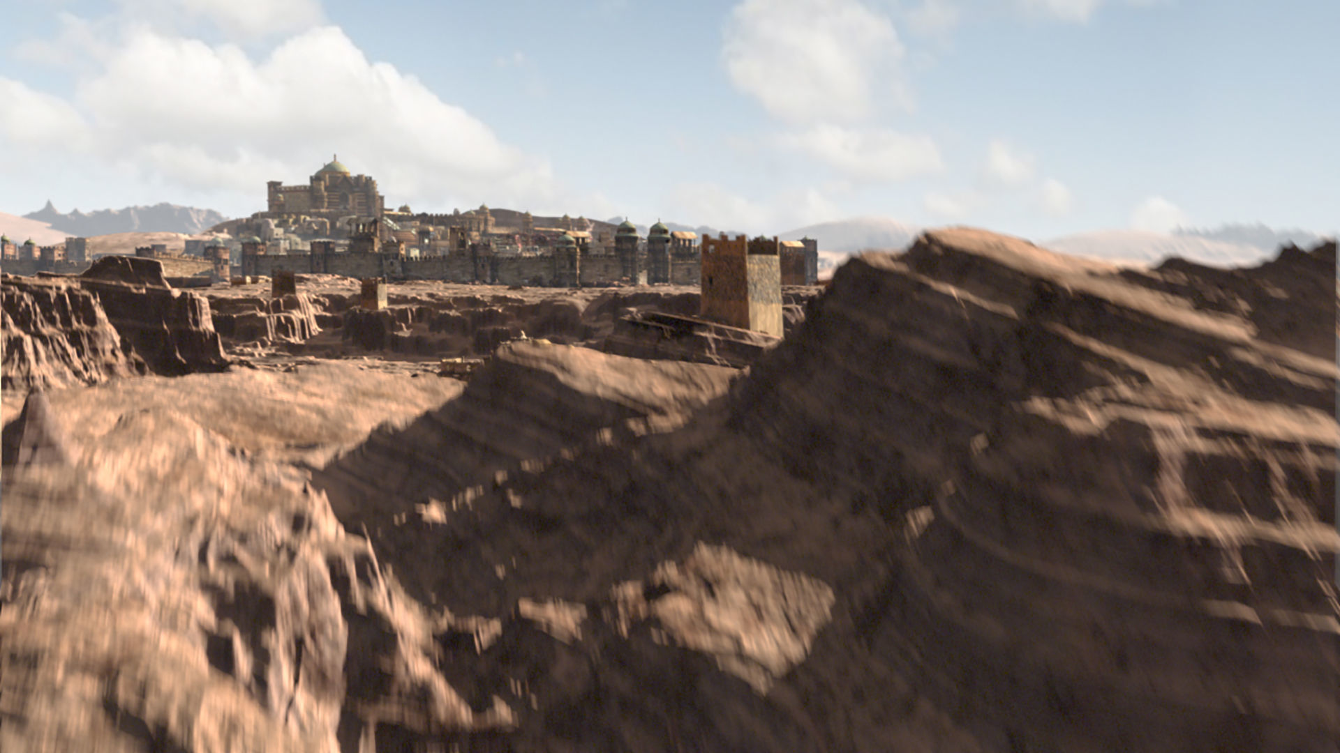 MiddleEast City Fantasy Desert Arab City 3D model_10