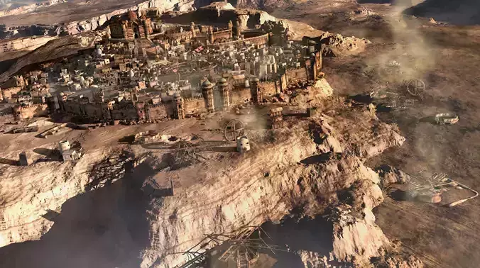 MiddleEast City Fantasy Desert Arab City 3D model