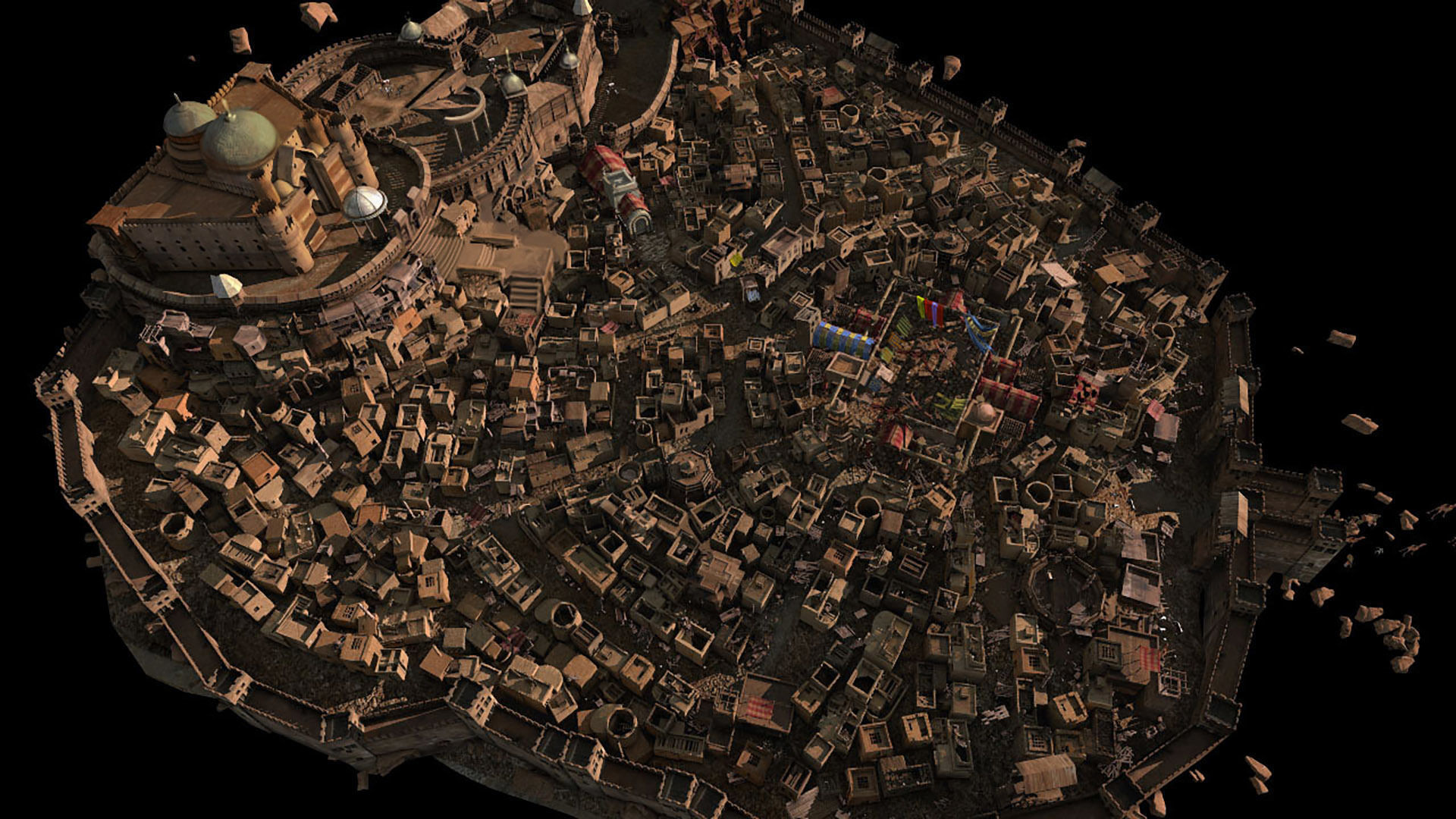 MiddleEast City Fantasy Desert Arab City 3D model_18