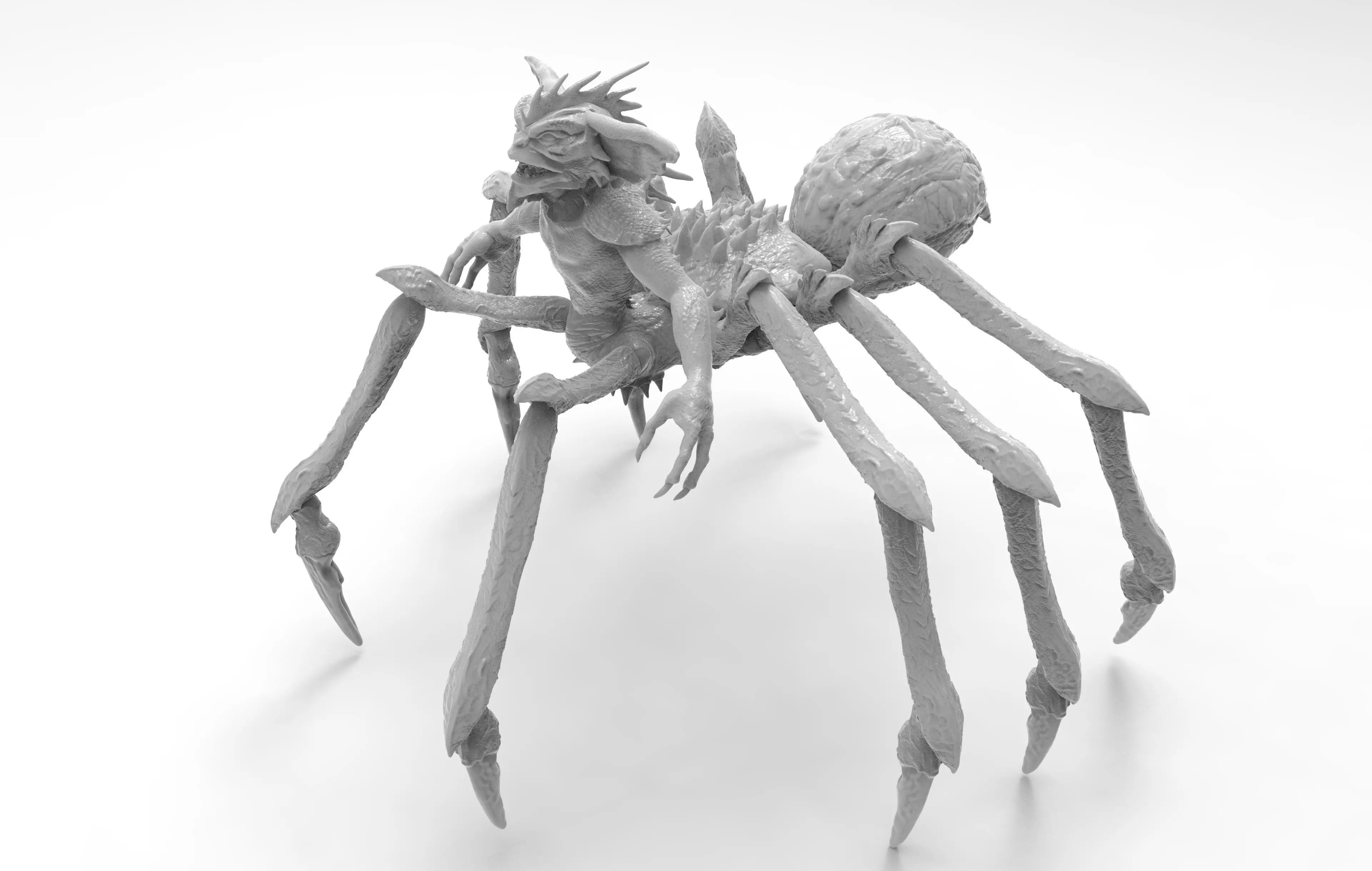 Mohawk Spider Gremlin 3D print model_0