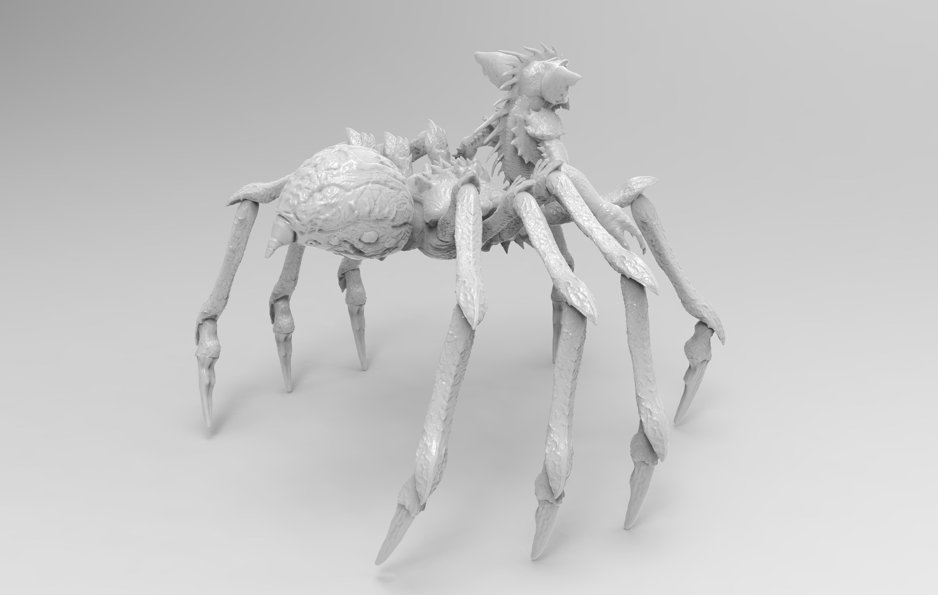 Mohawk Spider Gremlin 3D print model_3