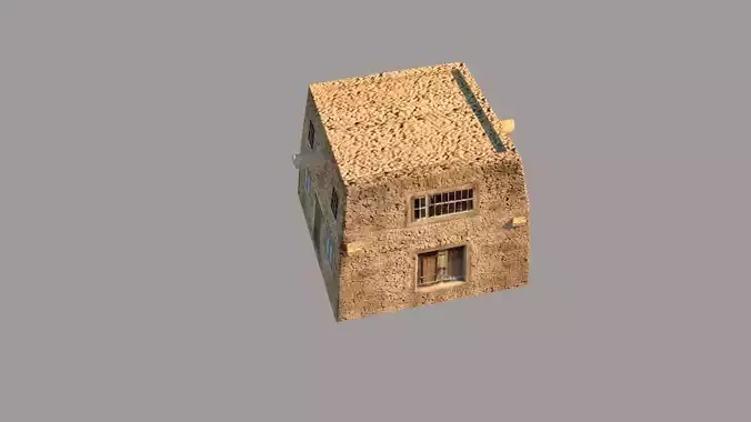 MiddleEast Arab Village House Free low-poly 3D model