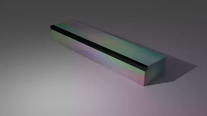 Fancy Skateboard Ledge and Bench Low-poly 3D model