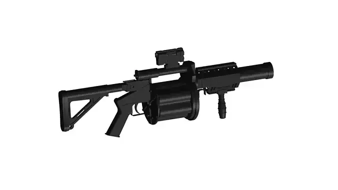 Milkor MGL Grenade launcher 3D model