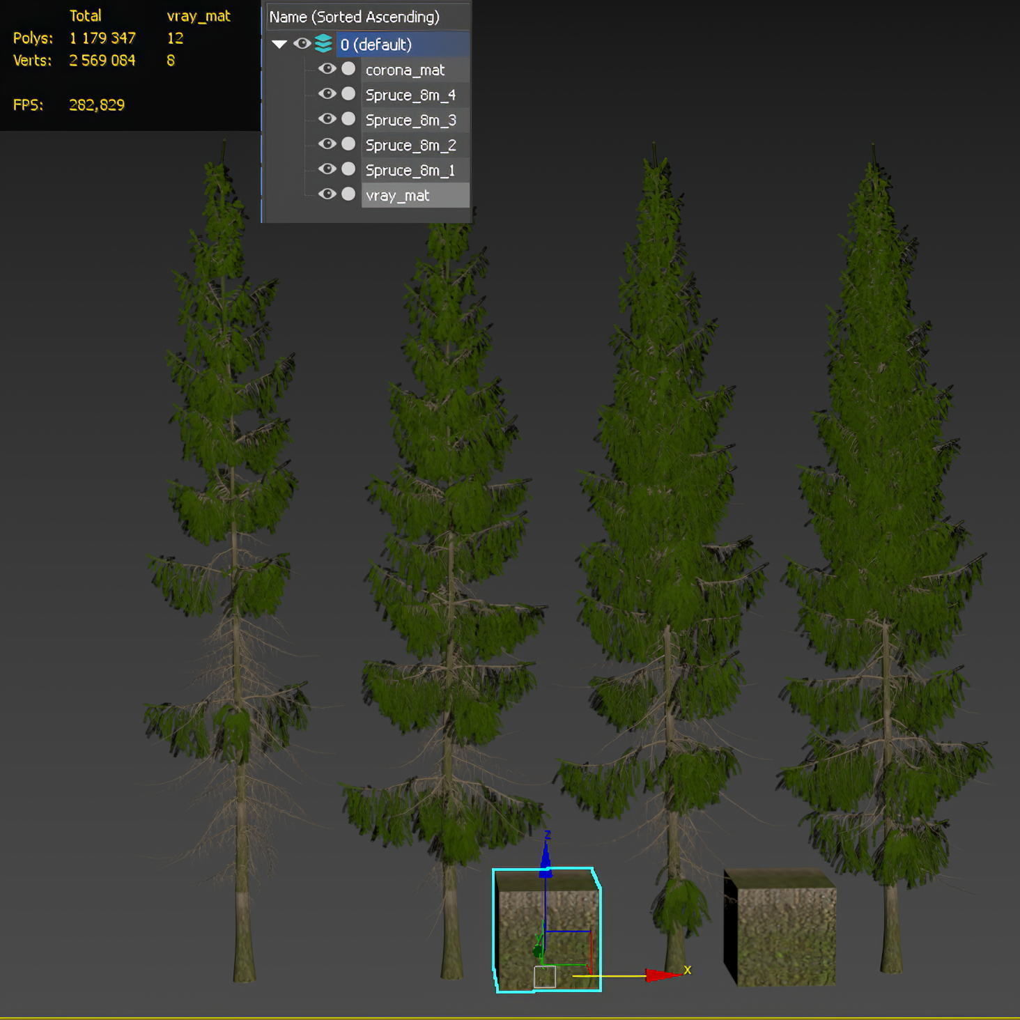 Spruce 8m 3D model_6