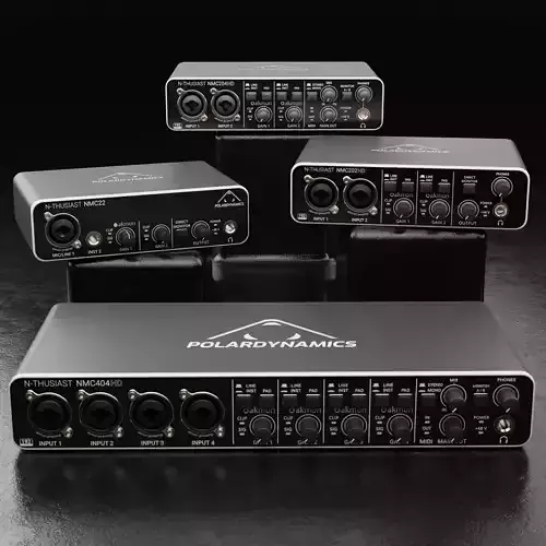 N-Thusiast USB Audio Interfaces 3D Model Collection