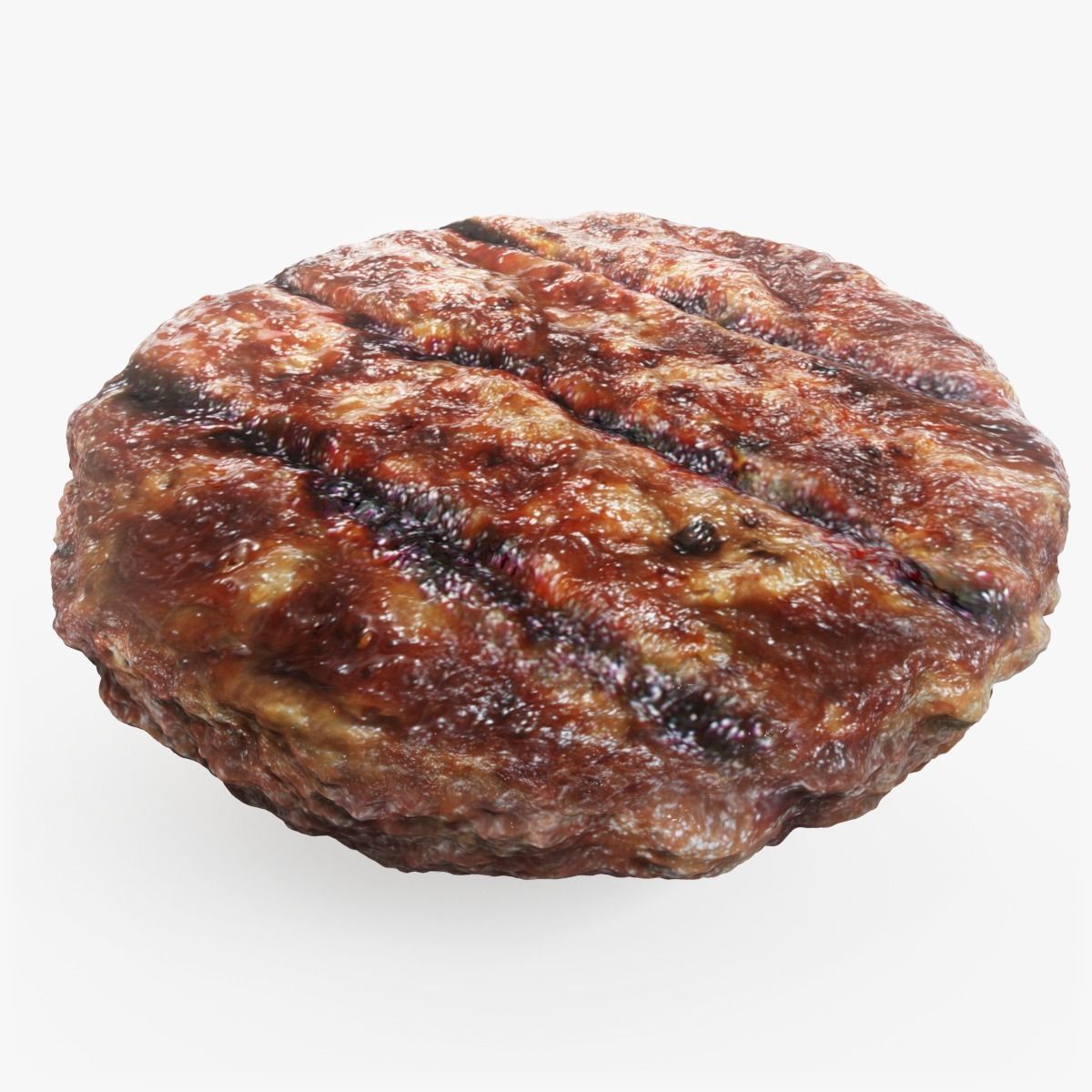 Burger Patty 3D model_2