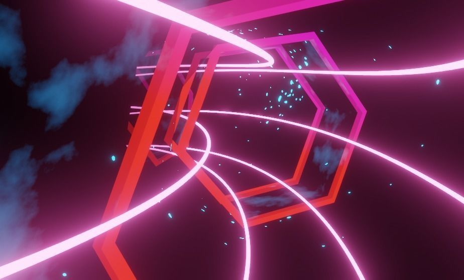 Sci Fi Lightning Tunnel Loop 3D model_2