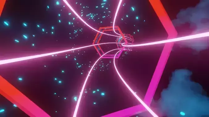 Sci Fi Lightning Tunnel Loop  3D model