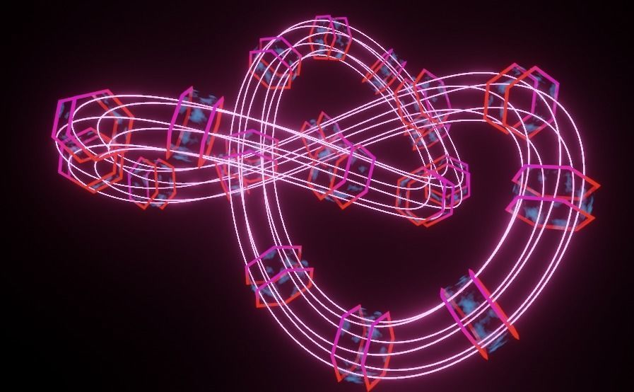 Sci Fi Lightning Tunnel Loop 3D model_5