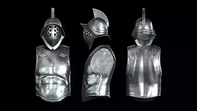 Gladiator Armor Low-poly 3D model