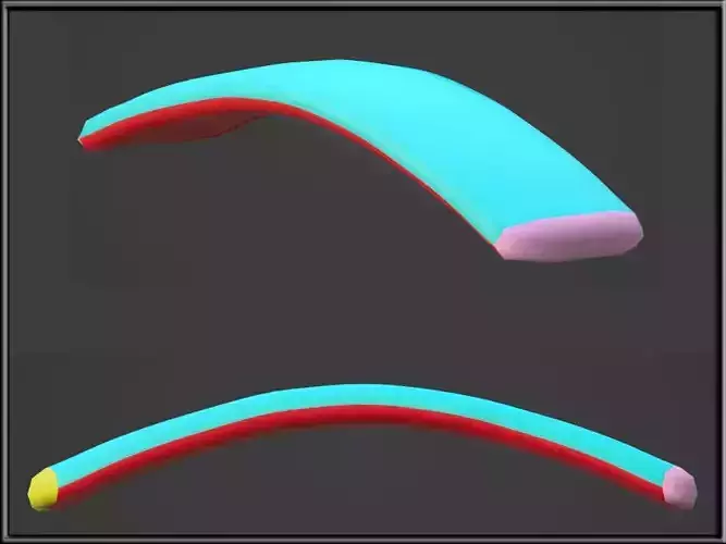 Button Thread Low-poly 3D model