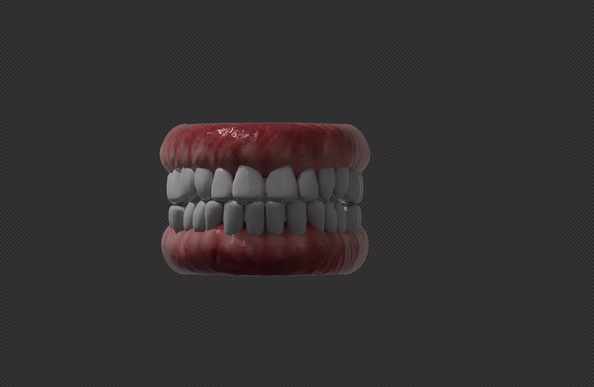 TEETH AND PALATE Low-poly 3D model_0