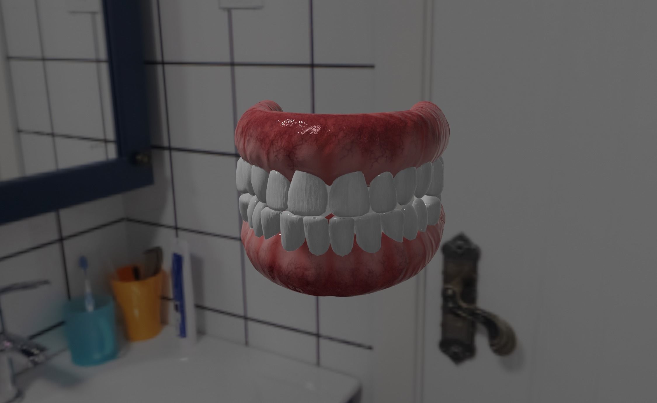 TEETH AND PALATE Low-poly 3D model_5