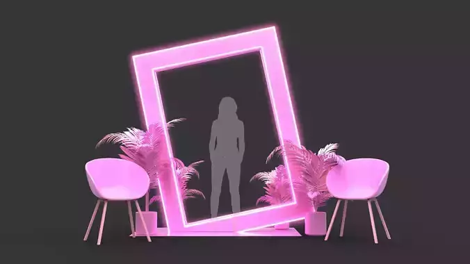 Empty Frame Back - Photocall 1 3D model