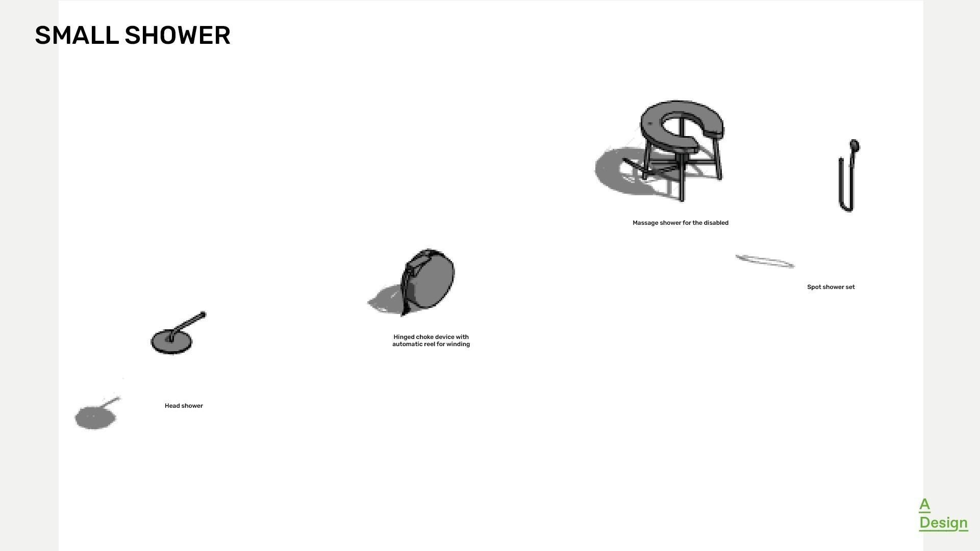 Shower cabins Pack of revit families 3D model CGTrader