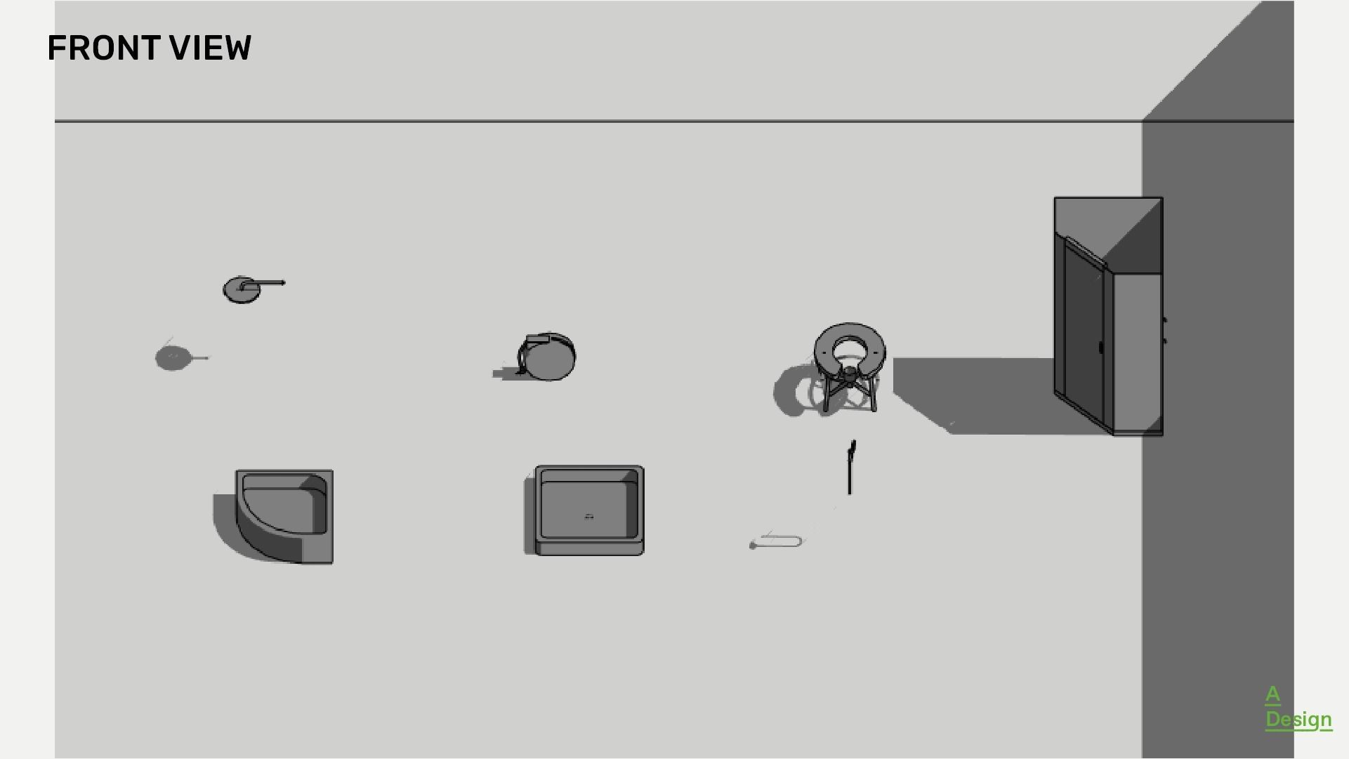 Shower cabins Pack of revit families 3D model CGTrader