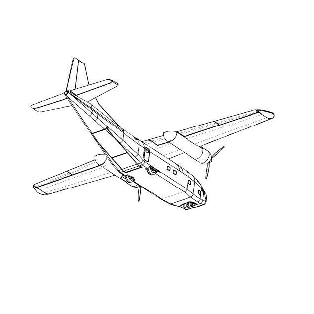 Fairchild C-123 Provider - STL files for 3D printing  3D print model_16