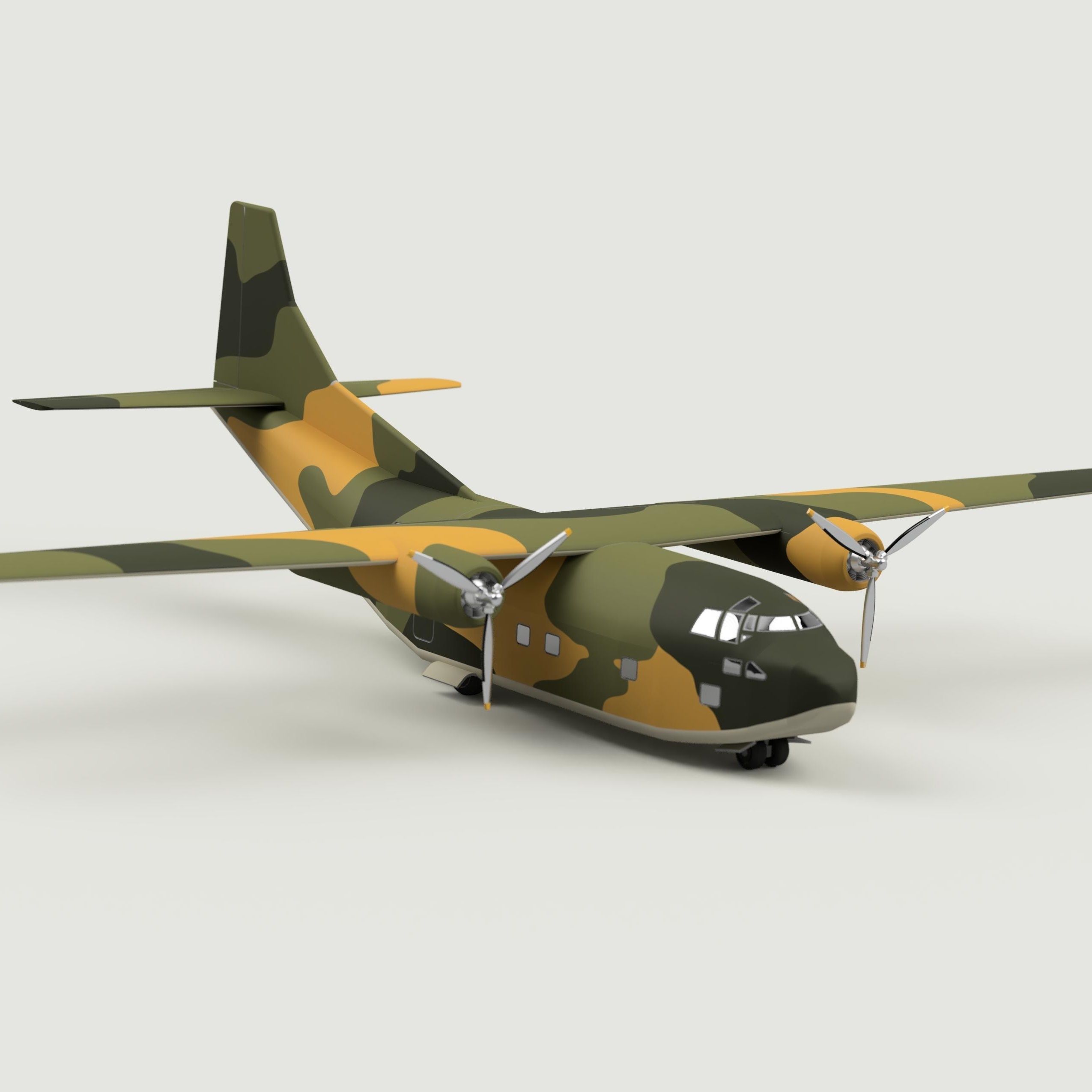 Fairchild C-123 Provider - STL files for 3D printing  3D print model_5