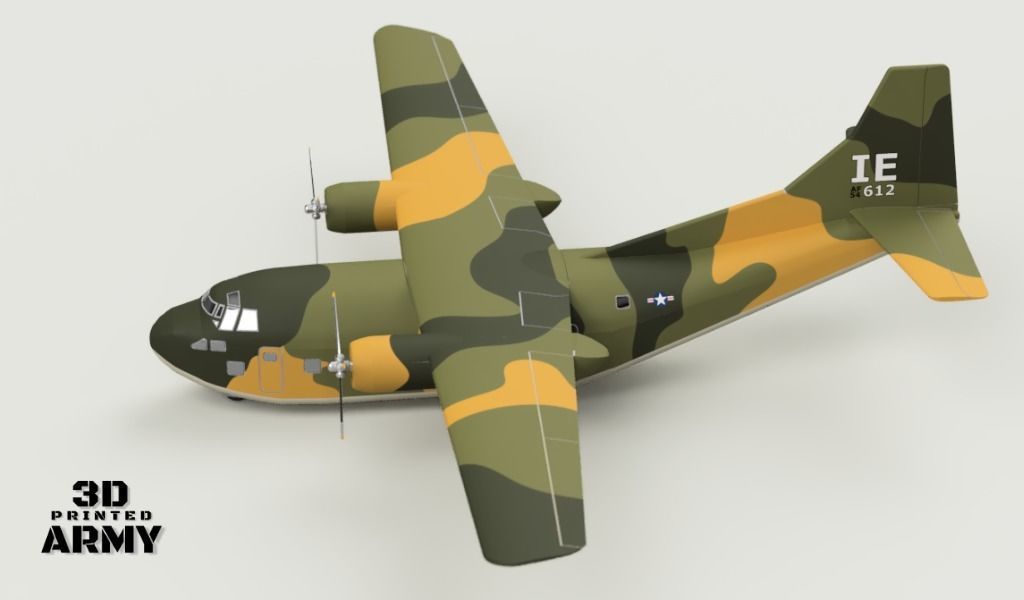 Fairchild C-123 Provider - STL files for 3D printing  3D print model_1