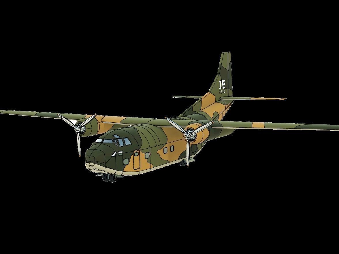 Fairchild C-123 Provider - STL files for 3D printing  3D print model_3