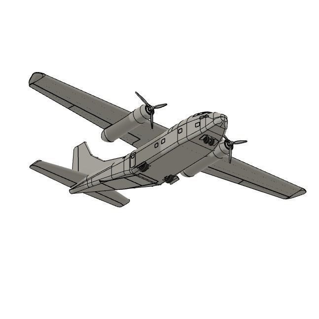 Fairchild C-123 Provider - STL files for 3D printing  3D print model_13