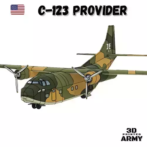 Fairchild C-123 Provider - STL files for 3D printing  3D print model