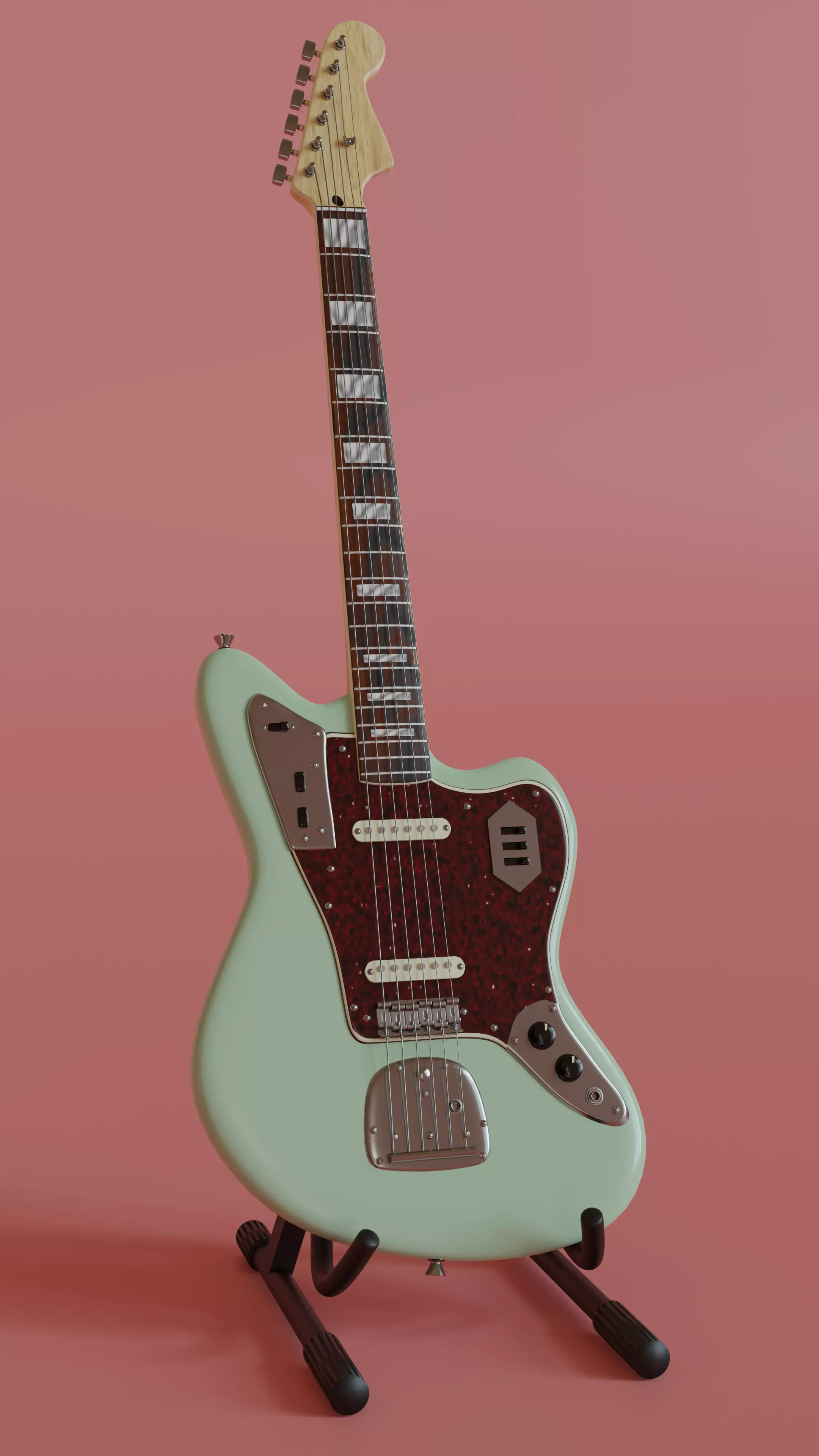 Electric Guitar Fender Jaguar 3D model