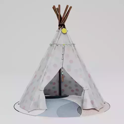 Tepee - Tend Tipi Prop PBR Ready UE Unity 