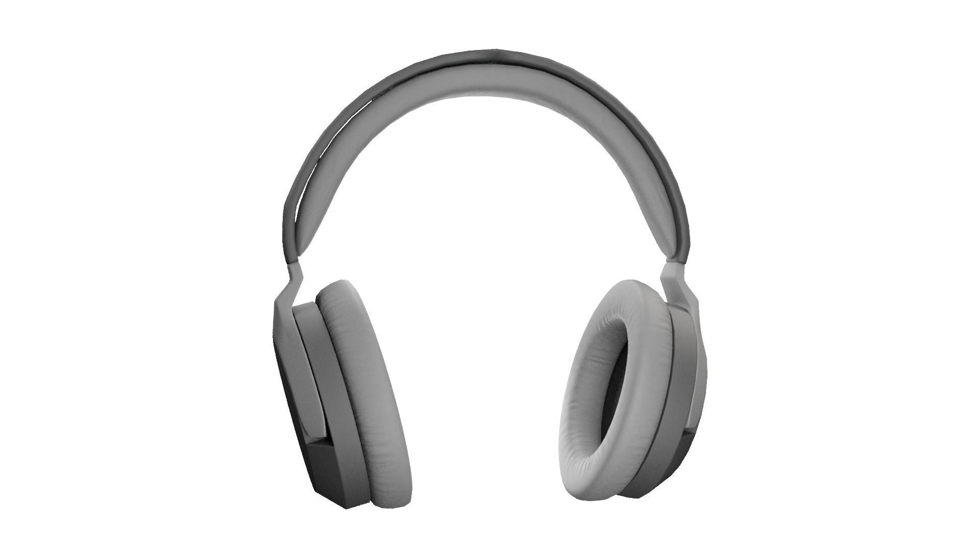 Headphones Low poly Low-poly 3D model_10