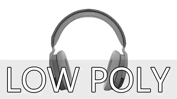 Headphones Low poly