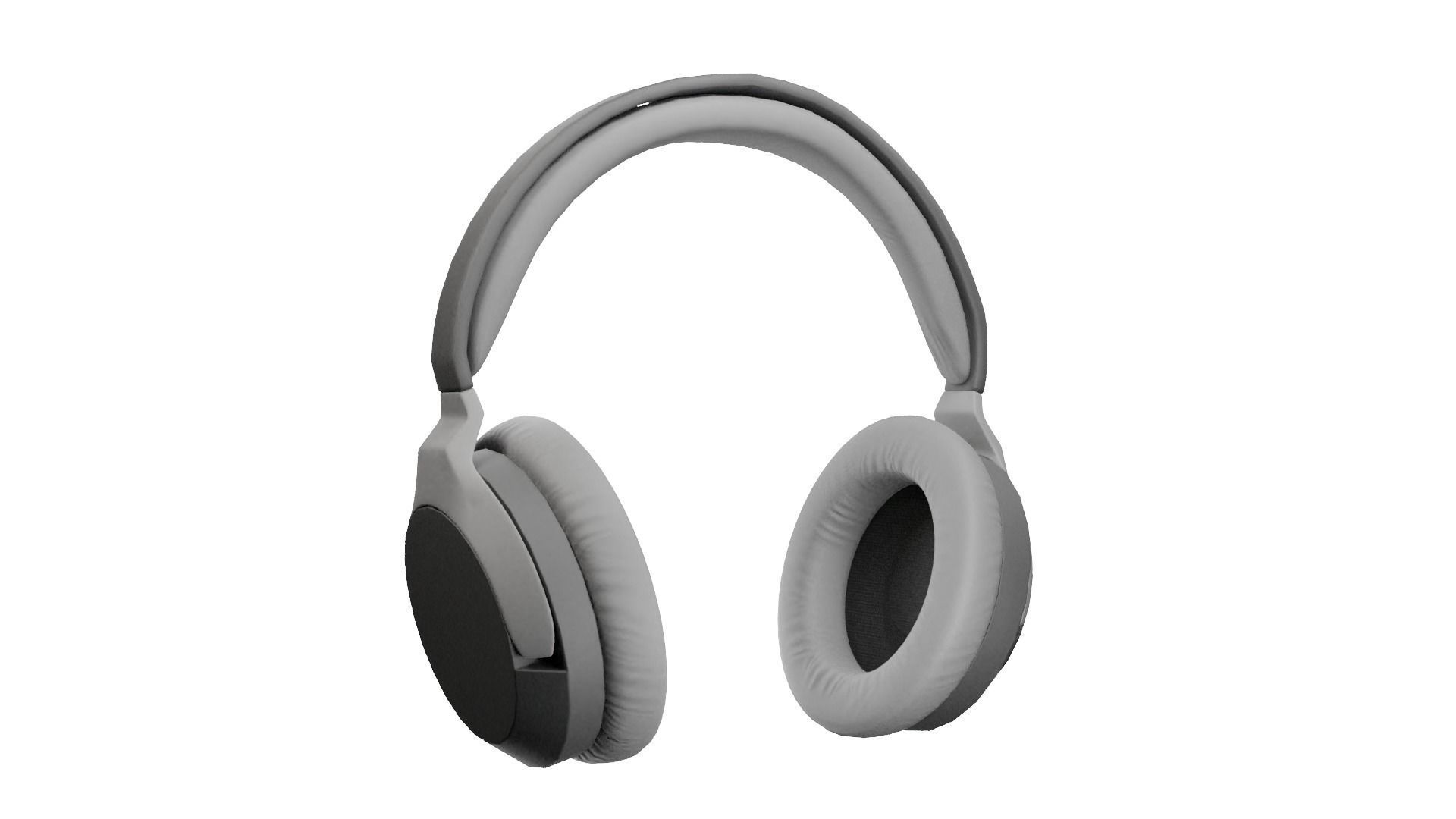 Headphones Low poly Low-poly 3D model_6
