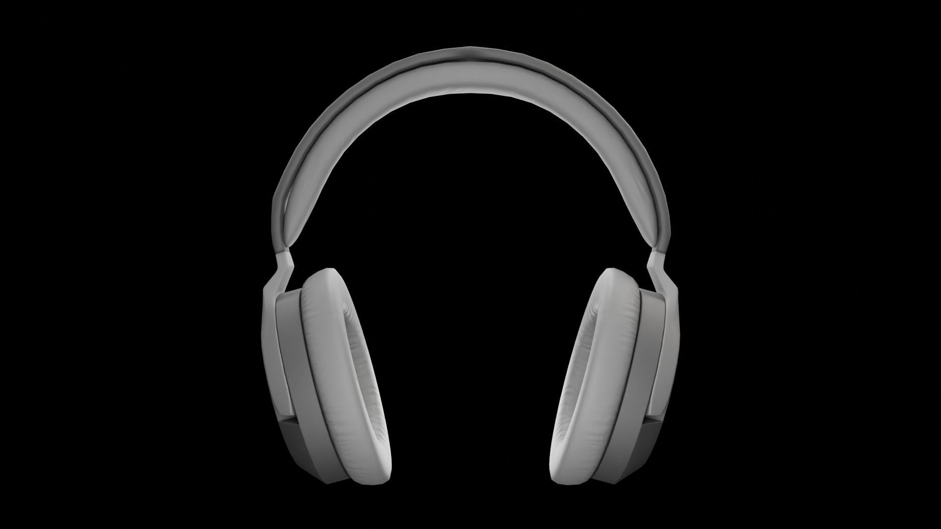 Headphones Low poly Low-poly 3D model_21