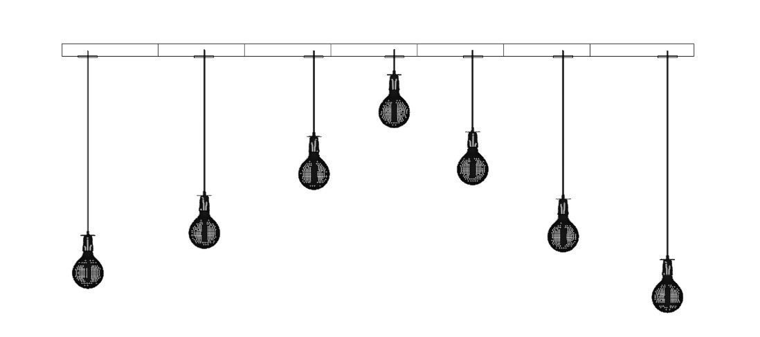 Vintage light bulbs with holder  3D model_5