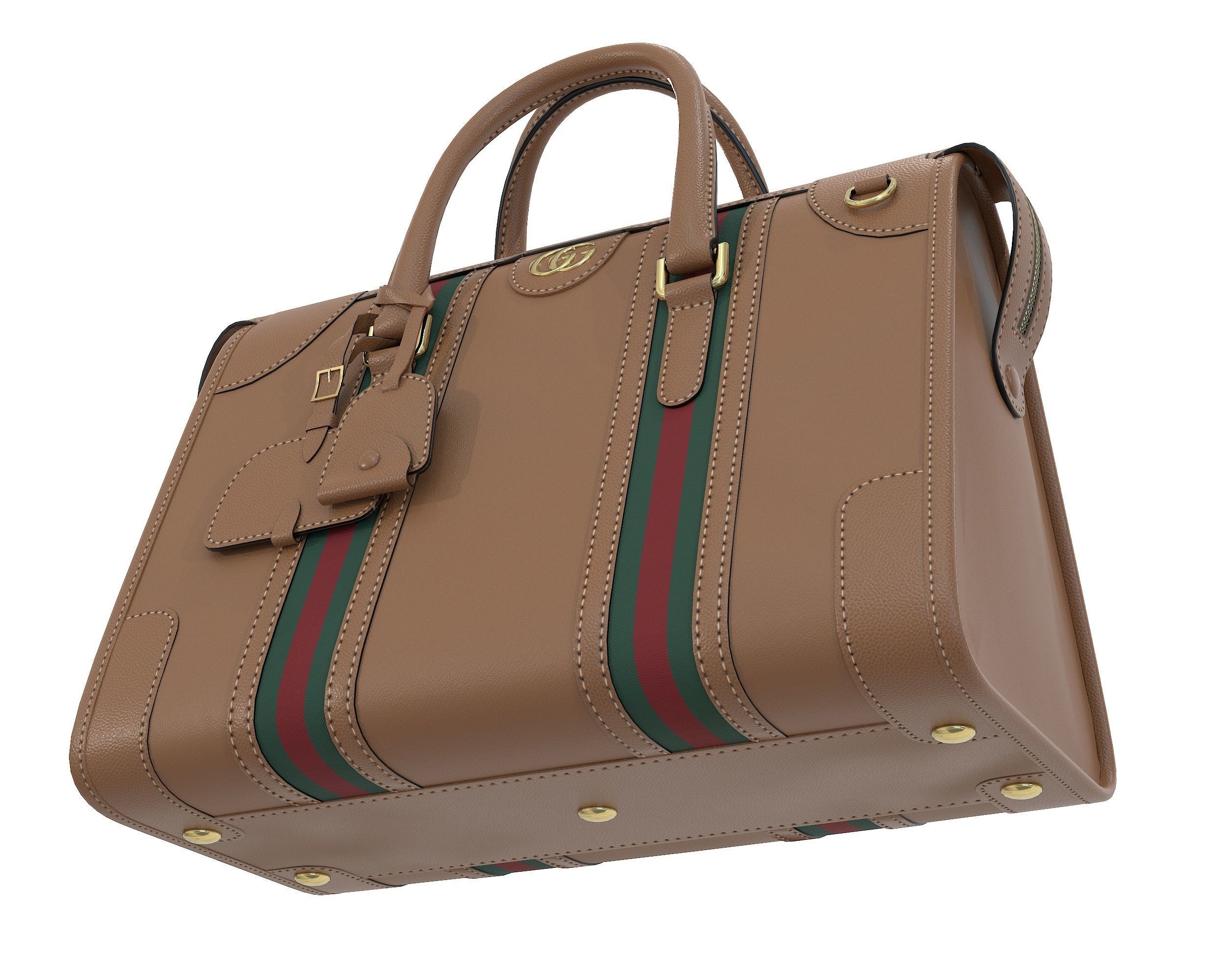 Gucci Bauletto Medium Top Handle Bag  3D Model Collection_8